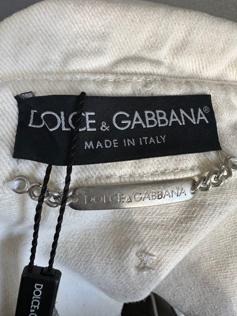 DOLCE&GABBANA ドルチェ&ガッバーナ　ホワイトデニムジャケット