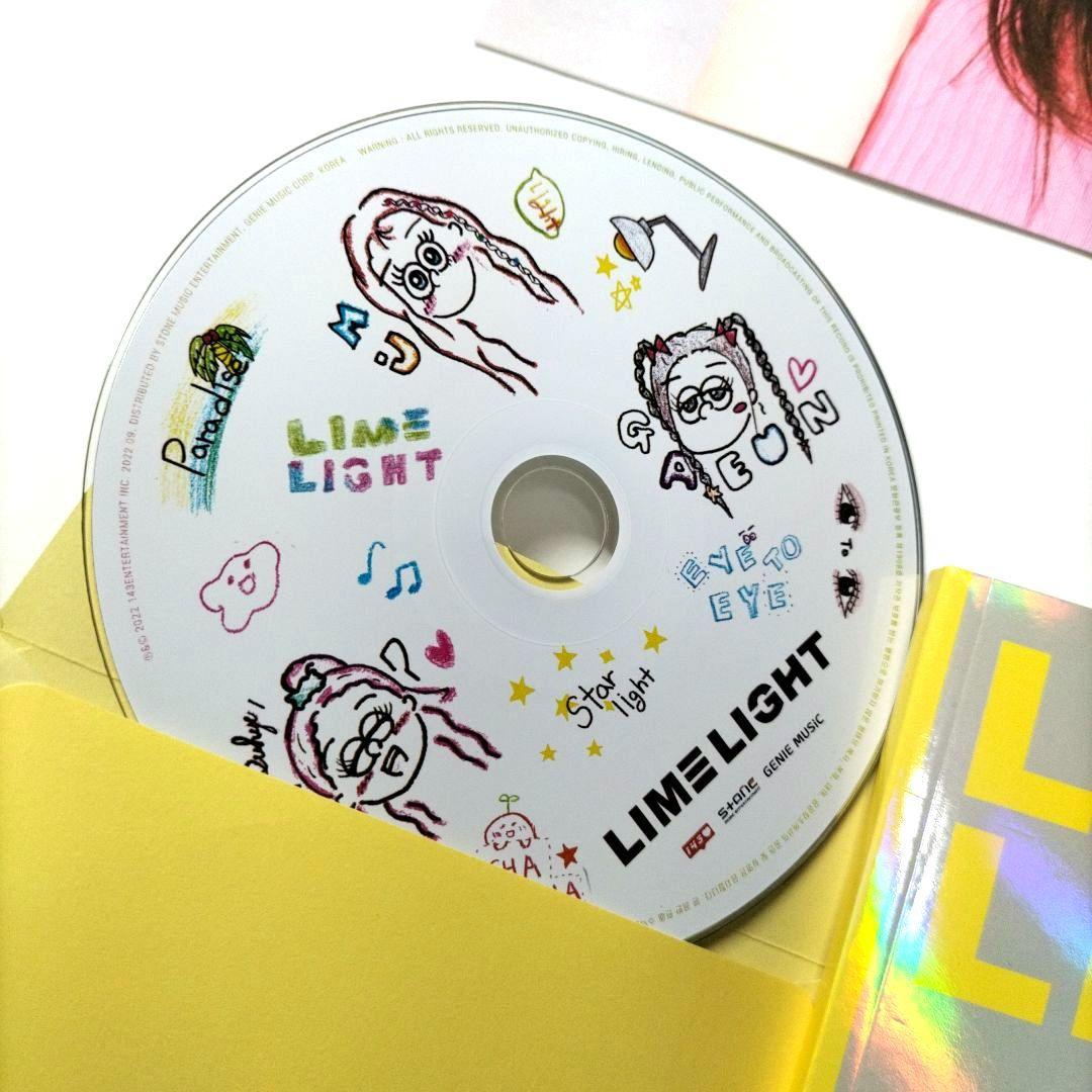 24800⭐本人直筆サイン⭐韓国CD⭐LIME LIGHT ライムライト⭐