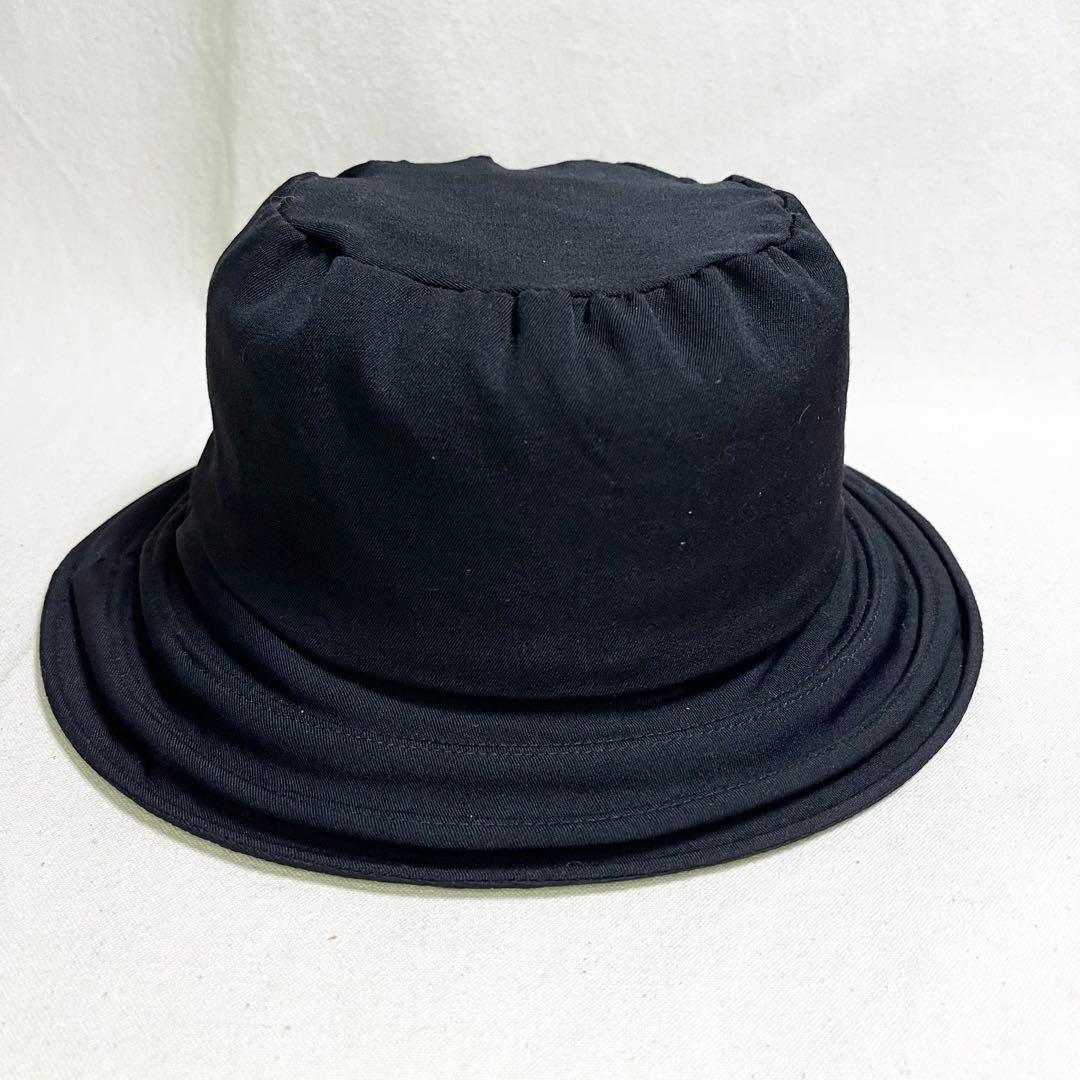 yohji yamamoto POUR HOMME黒 ツバワイヤー入り ハット