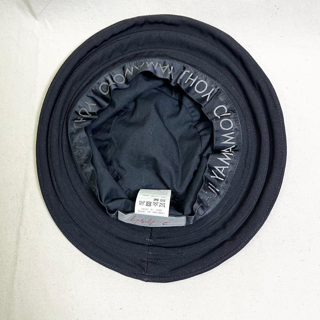 yohji yamamoto POUR HOMME黒 ツバワイヤー入り ハット
