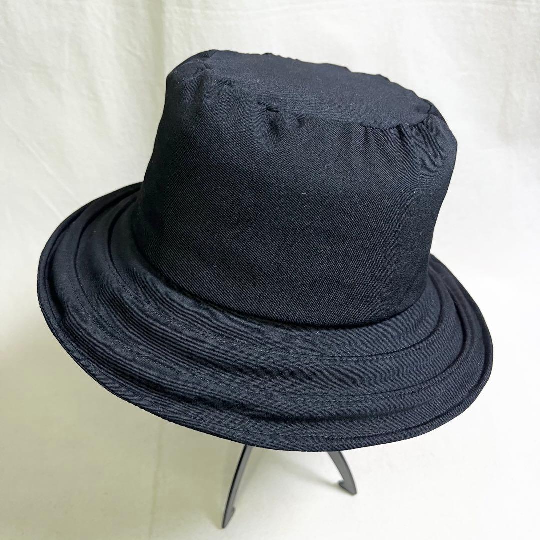 yohji yamamoto POUR HOMME黒 ツバワイヤー入り ハット