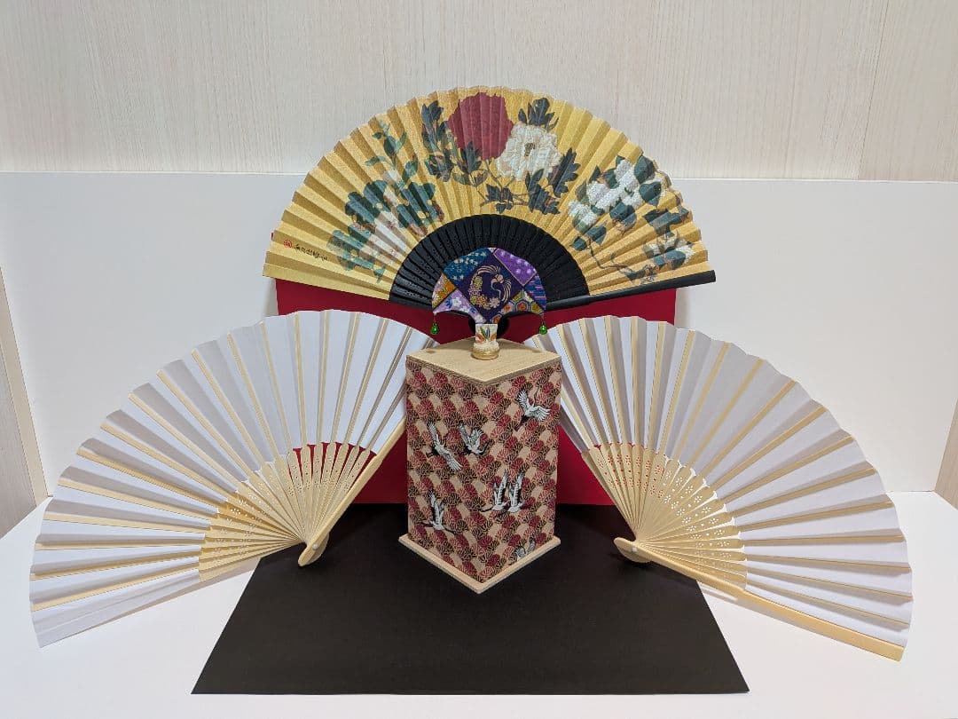 「鶴の恩返し！」比叡山延暦寺扇子付！投扇興セット。