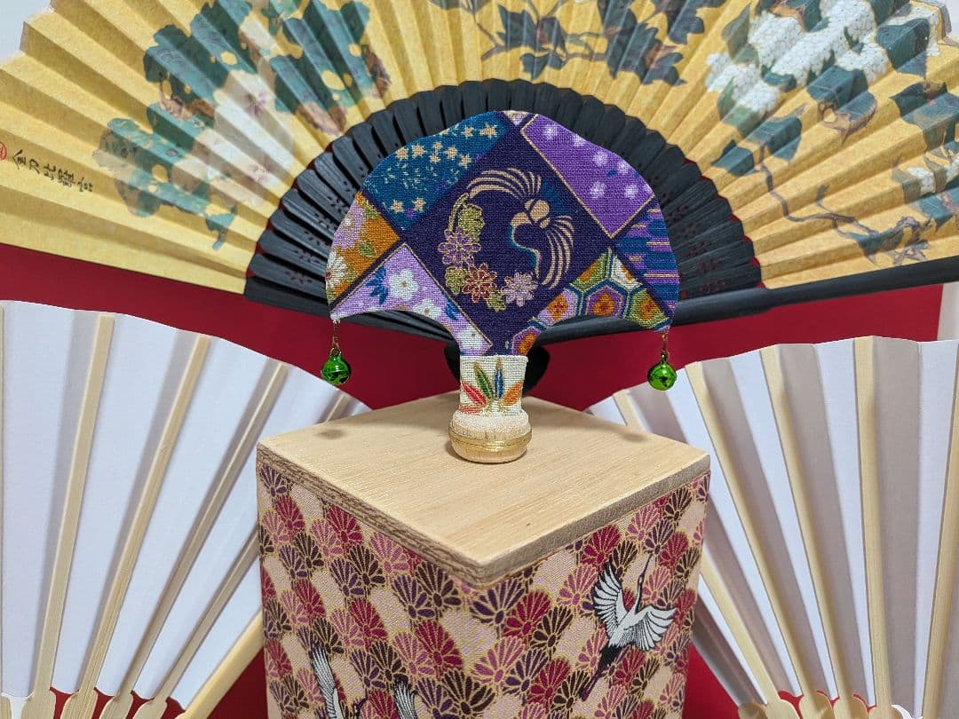 「鶴の恩返し！」比叡山延暦寺扇子付！投扇興セット。