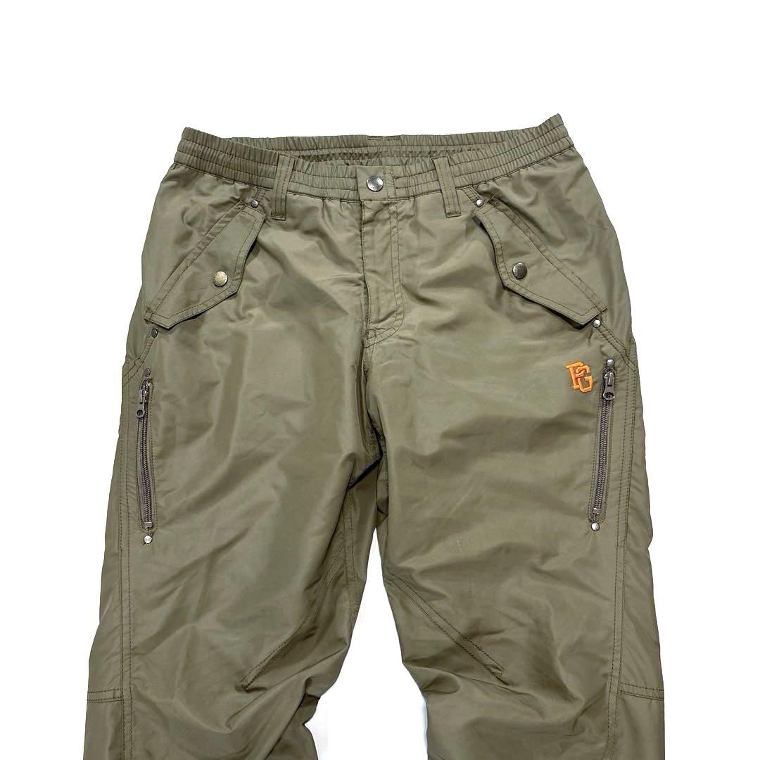 パーリーゲイツ　5/L 蓄熱　ロングパンツ　ブラウン　ウエストゴム　ドロスト