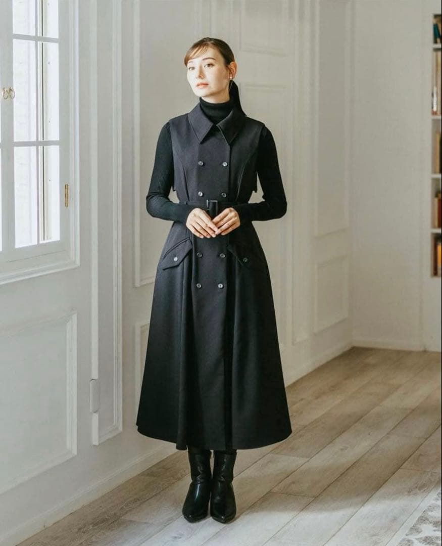 Ruimeme トレンチドレス Sleeveless trench dress