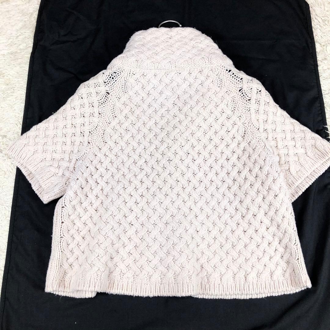 希少デザイン ヘルノ 2way ダウンベスト ニット 取外し可 グレージュ 42