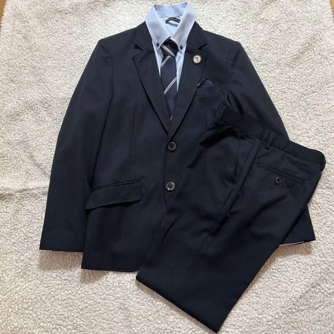 美品ヒロミチナカノ160 男の子　スーツ6点セット　卒業　フォーマル