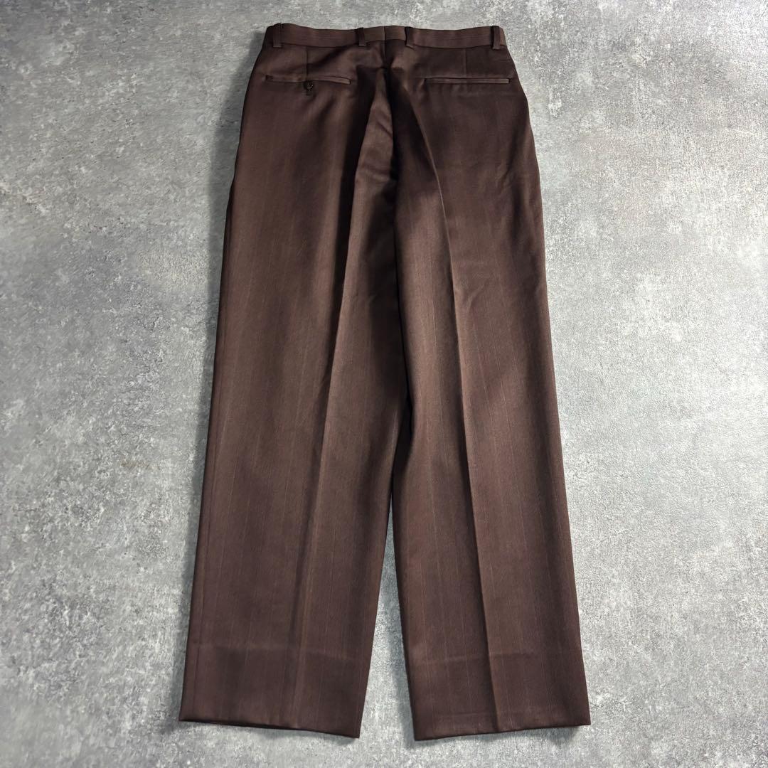 【vintage】セットアップ ダブルスーツ クラシックブラウン 極上ウール