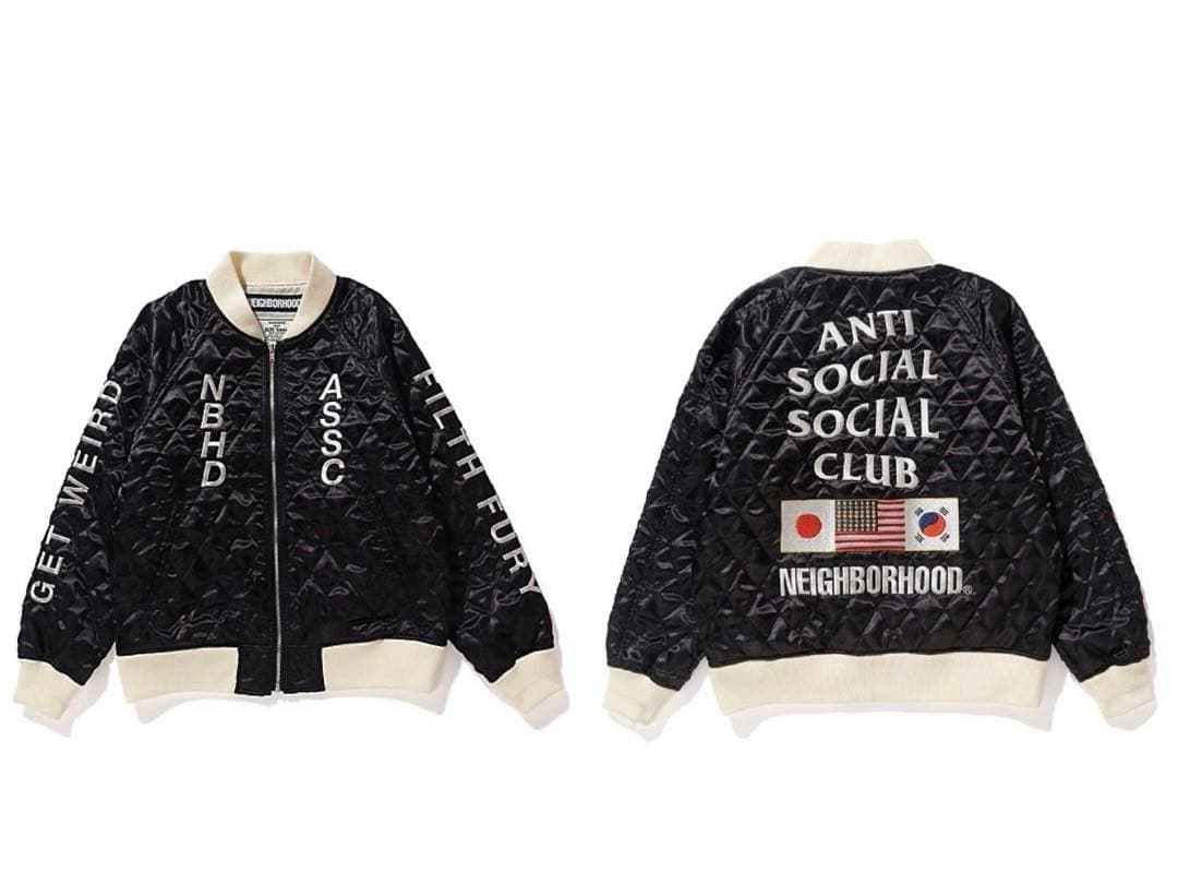 【正規品】ネイバーフッド アンチソーシャル スーベニアジャケット キンティング