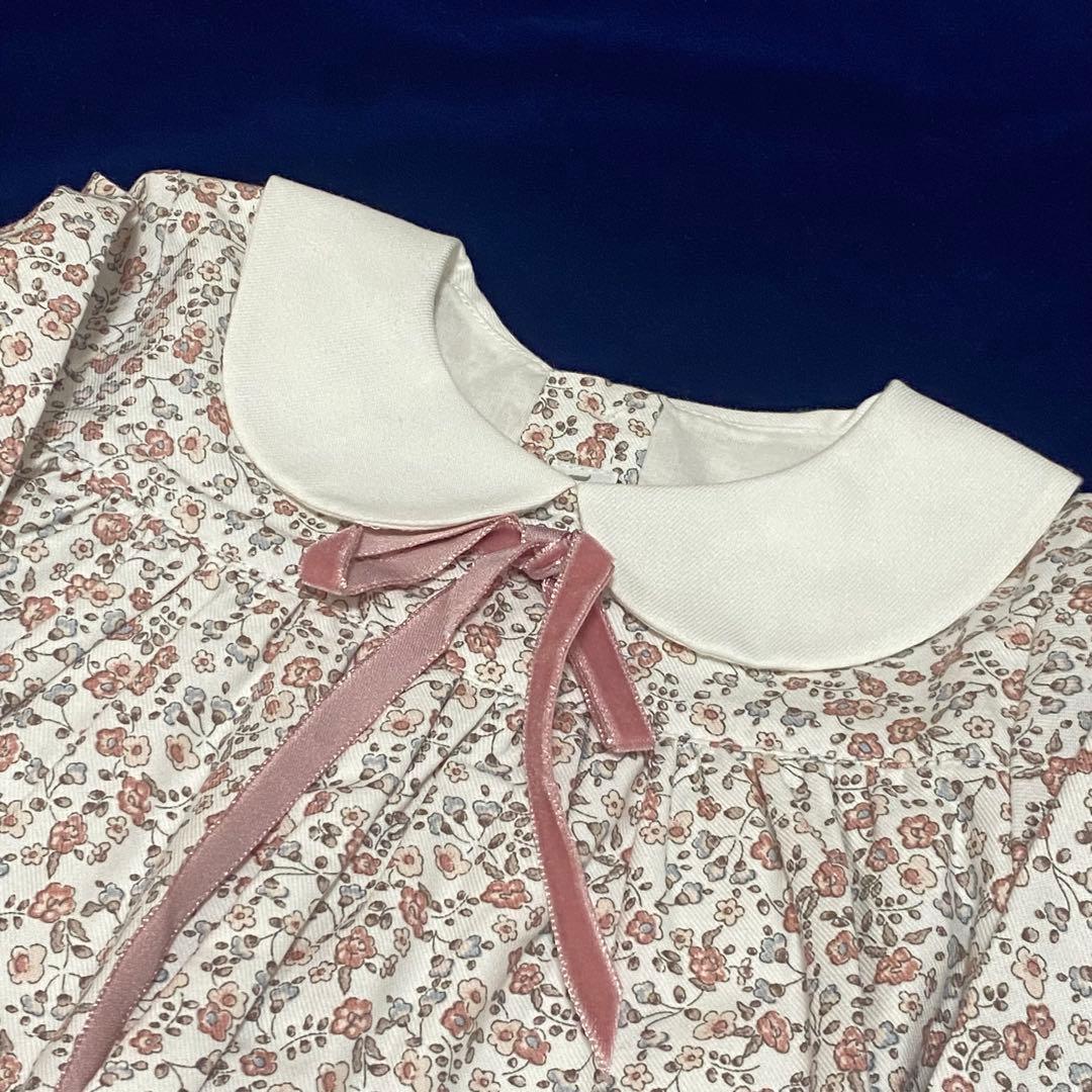 未使用品　アマイアキッズ　スモックワンピース　3y