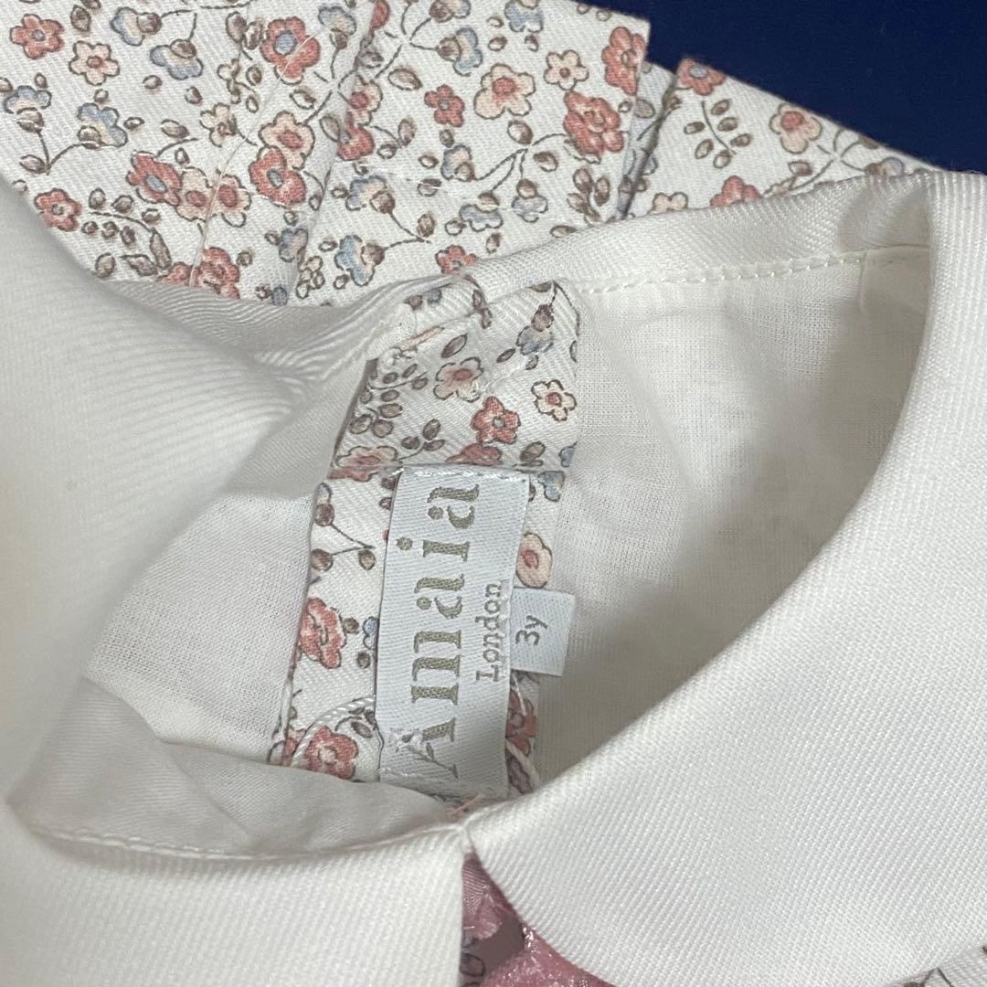 未使用品　アマイアキッズ　スモックワンピース　3y