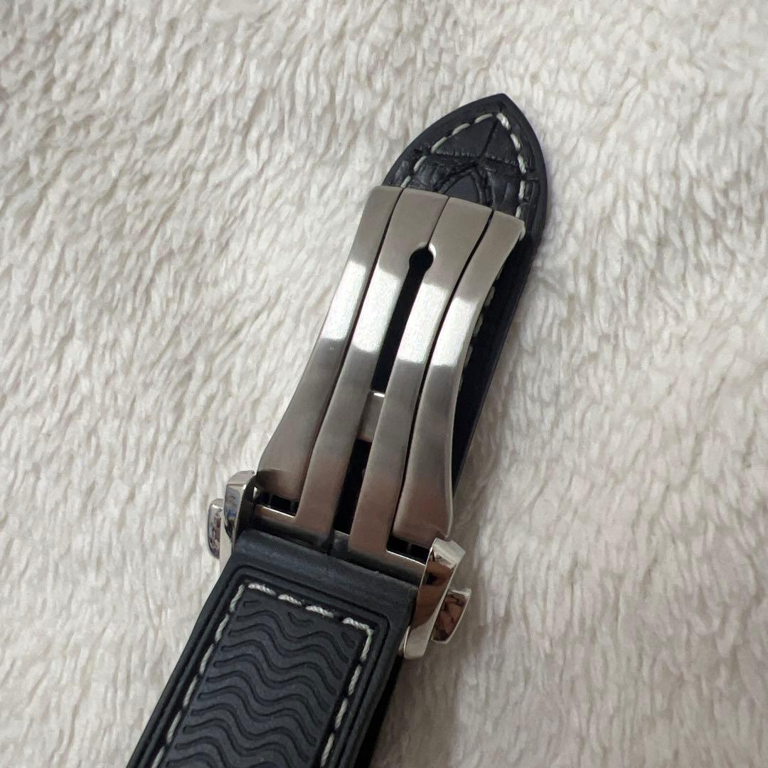 OMEGA ベルト 革 純正品　Dバックル付き