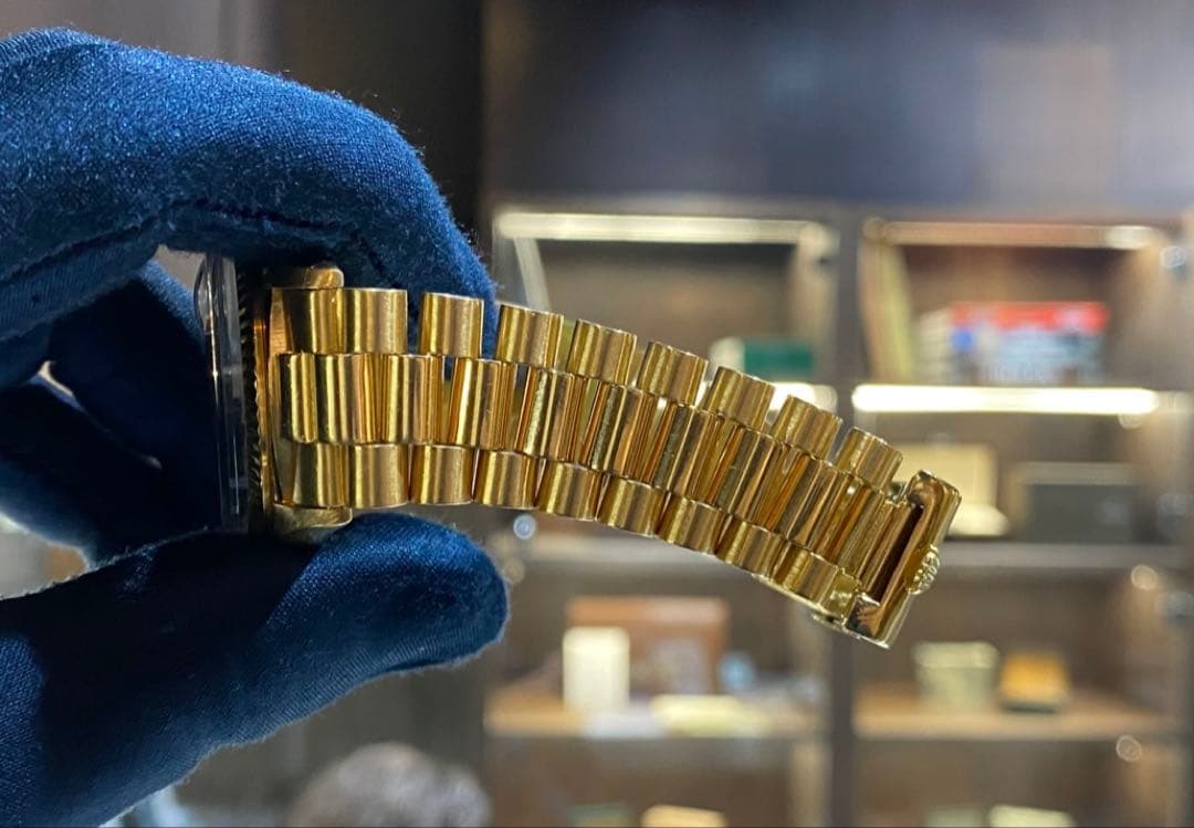 ロレックス　ヴィンテージ デイデイトブレスレットYG無垢Ref1803/8