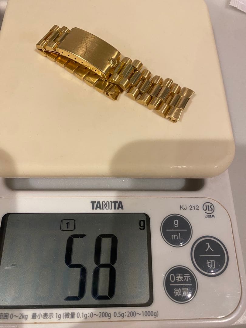 ロレックス　ヴィンテージ デイデイトブレスレットYG無垢Ref1803/8