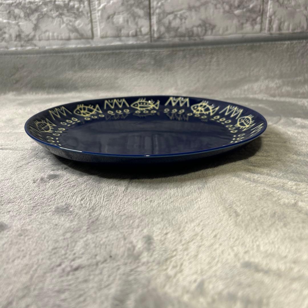 【廃盤・希少】ミッチャム 藤井風 パスタ皿 4枚セット アラビアンブルー 魚柄