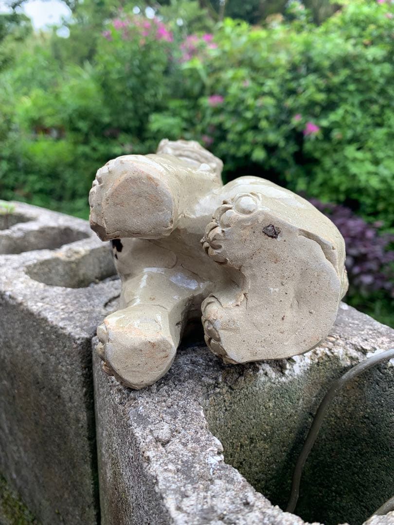 raisin2様　沖縄　壺屋焼　昇　シーサー　名工　 小橋川昇 手捻り