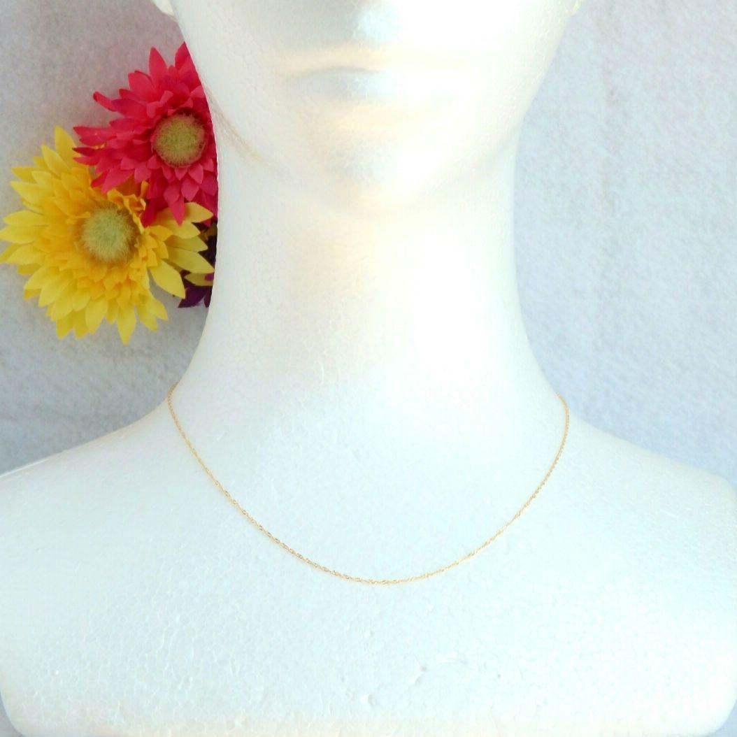 THYR　k10ネックレス　スクリューチェーン　1.1㎜幅　華奢