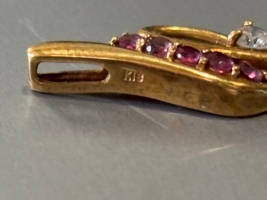 （153）【天然ダイヤ付】K18ペンダントヘッド