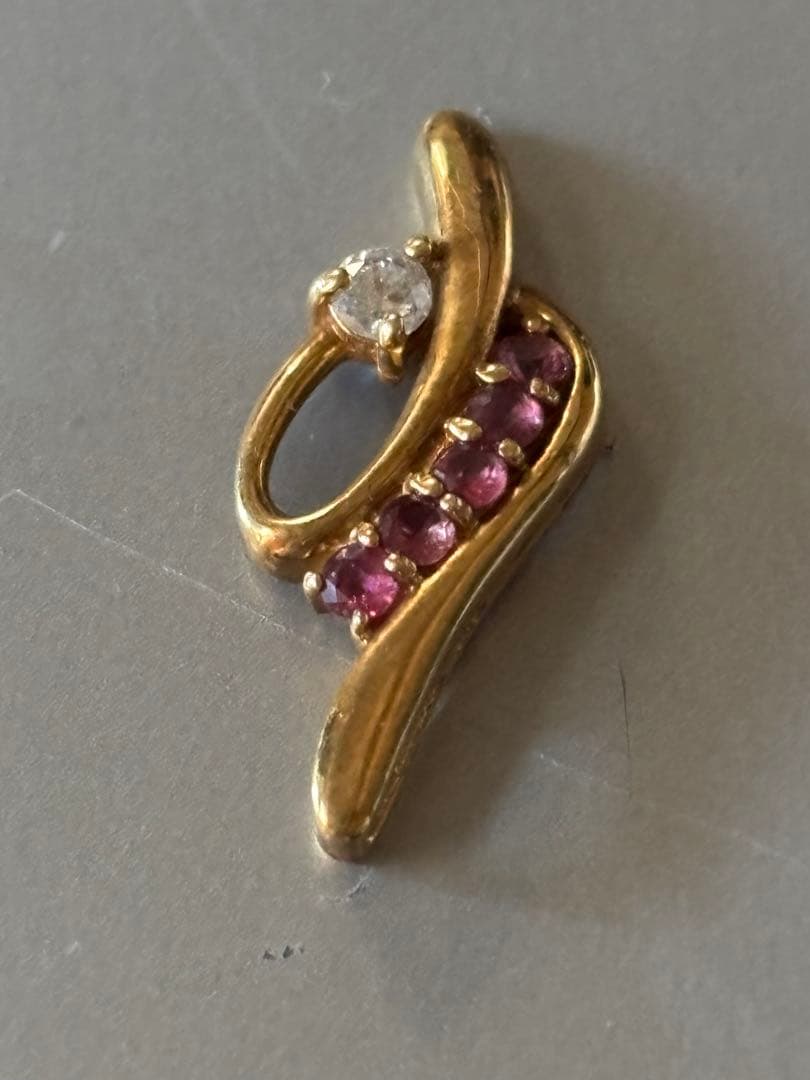 （153）【天然ダイヤ付】K18ペンダントヘッド