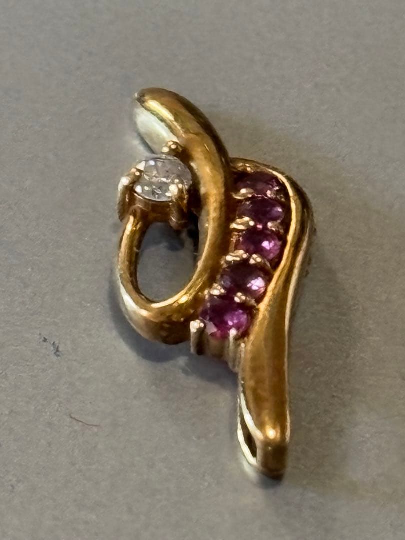 （153）【天然ダイヤ付】K18ペンダントヘッド