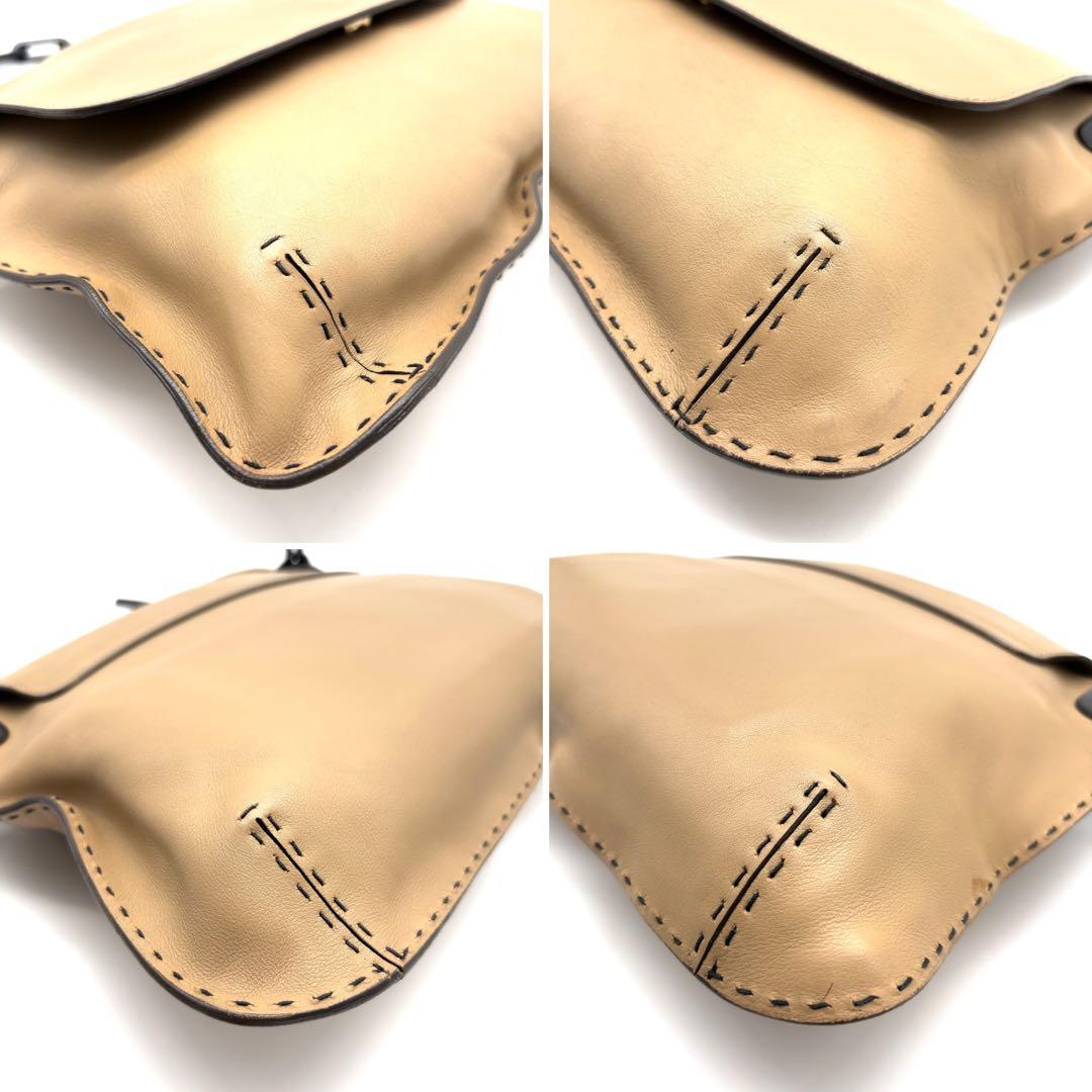 希少・美品 グッチ ワンショルダーバッグ プラスチックチェーン ロゴ ベージュ