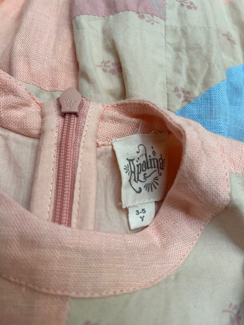 ワンピース Apolina kids wendy dress patchwork 3-5