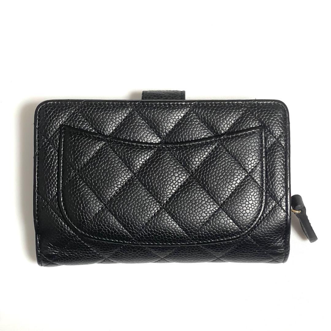 【2458】パパ★CHANEL ✴︎ シャネル マトラッセ 2つ折財布
