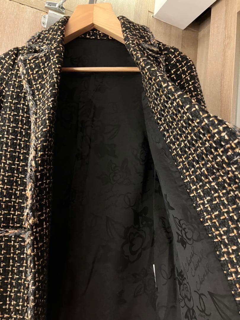 CHANEL　ツイード ダブルブレスト チェスターコート