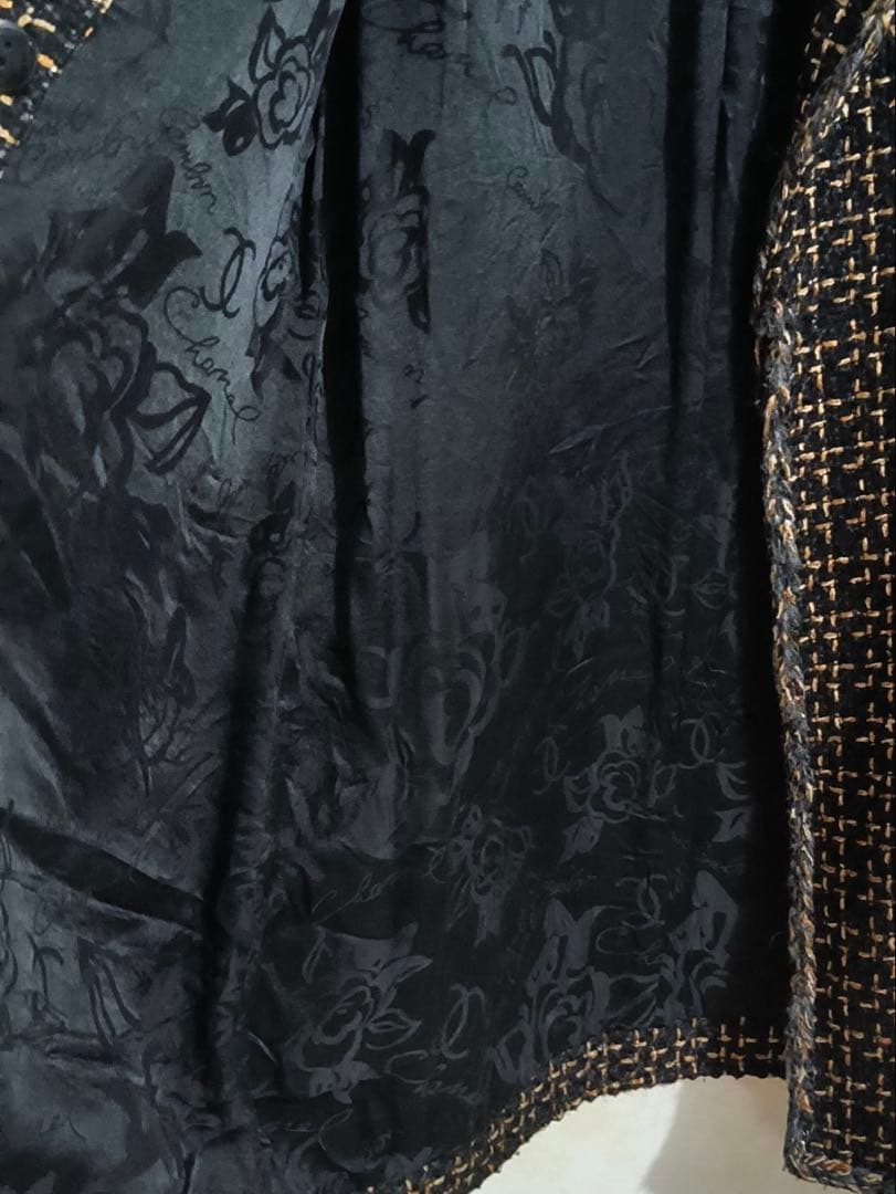 CHANEL　ツイード ダブルブレスト チェスターコート