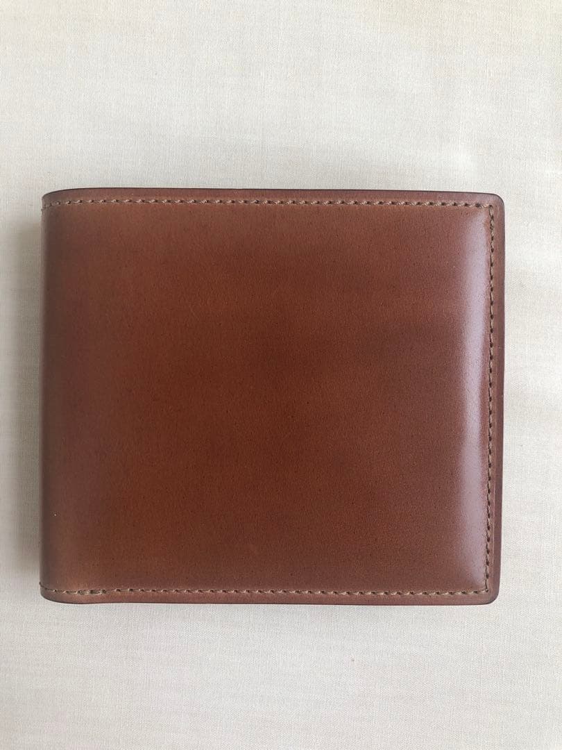 ガンゾ　小銭入れ付き二つ折り財布　シェルコードバン2