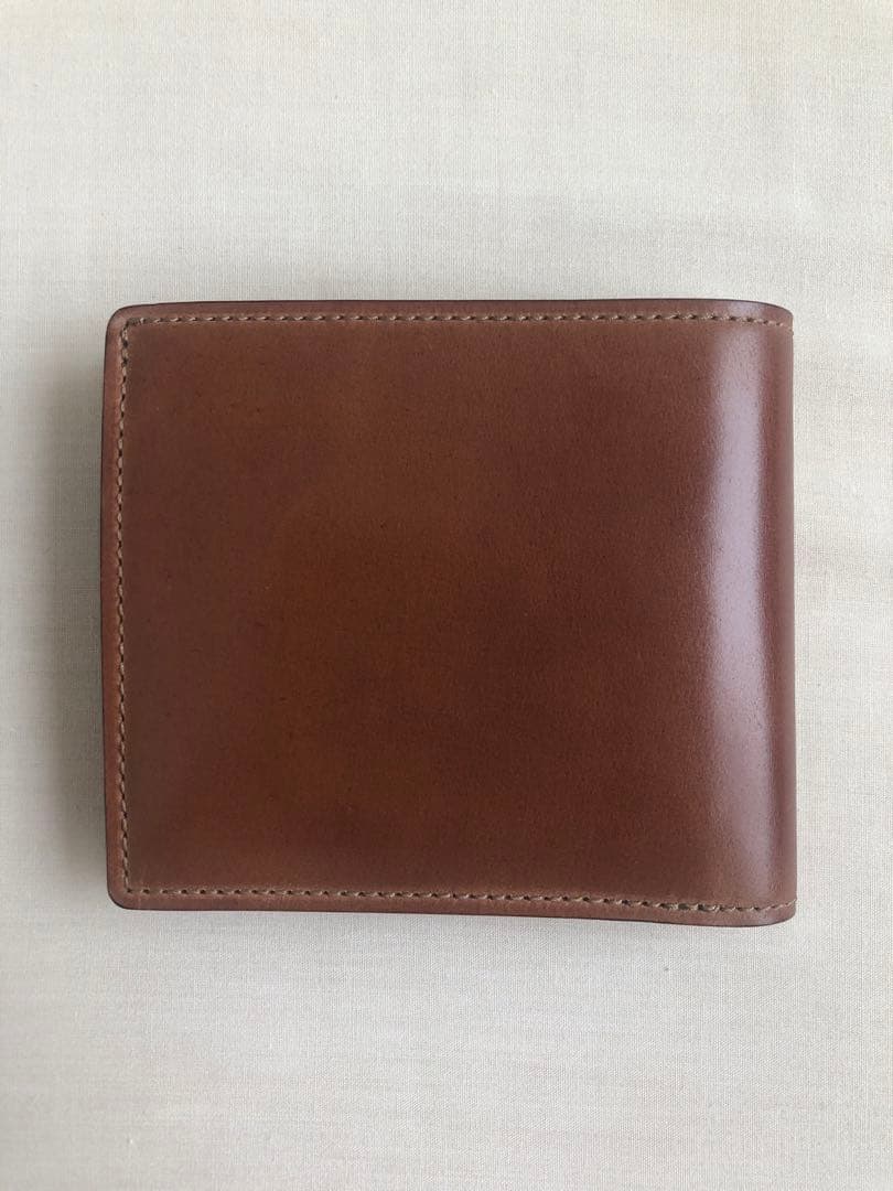 ガンゾ　小銭入れ付き二つ折り財布　シェルコードバン2