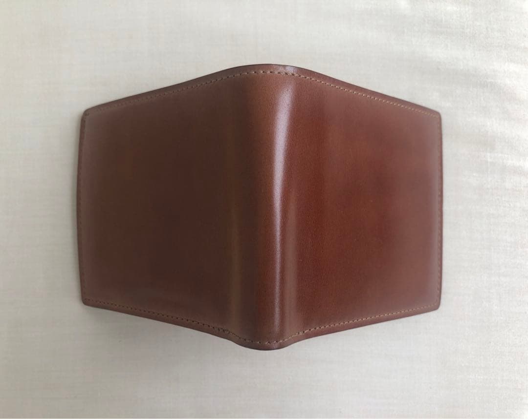 ガンゾ　小銭入れ付き二つ折り財布　シェルコードバン2