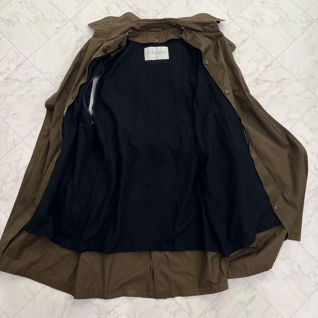 allegri イタリア製 トレンチコート オリーブ　古着　ミリタリー