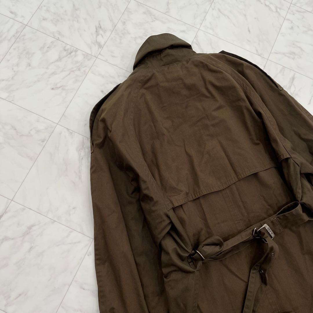 allegri イタリア製 トレンチコート オリーブ　古着　ミリタリー