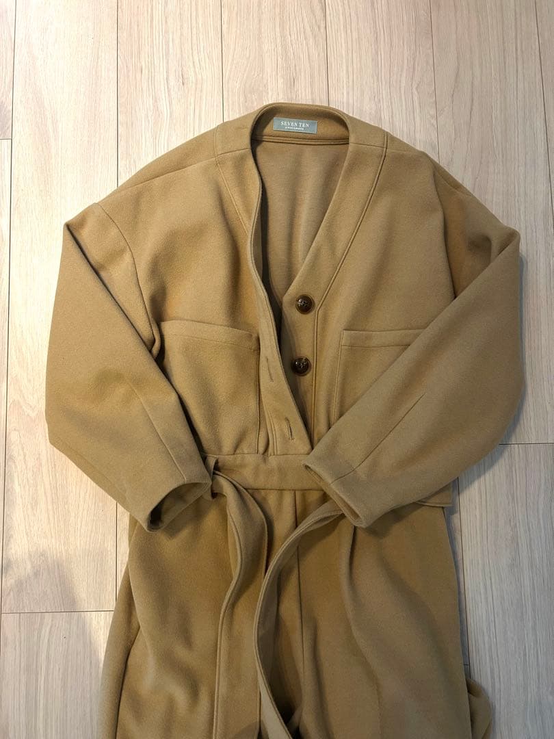 seventenウールライクオールインワン(キャメル) オールインワン