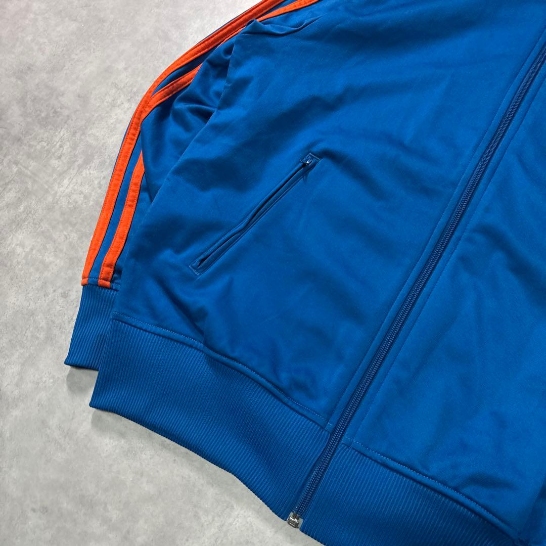 adidas 00sトラックジャケット ファイヤーバード ブルー オレンジ M