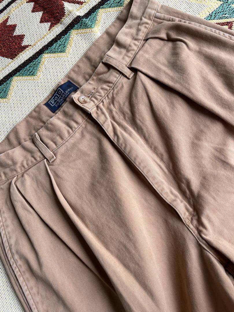 90s ラルフローレン ポロチノ 初期タグ USA製 希少サイズ w29/30