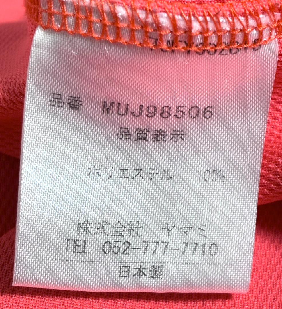 【フォロー割】ムータマリン メンズ 半袖 ポロシャツ Lサイズ オレンジピンク