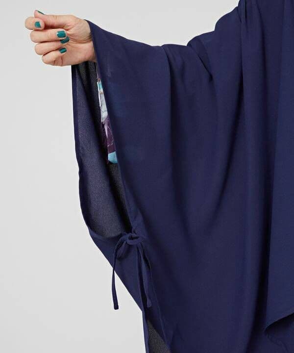 新品【カヤ】金鳳花　(きんぽうげ)　羽織付きワンピース　紫　着物