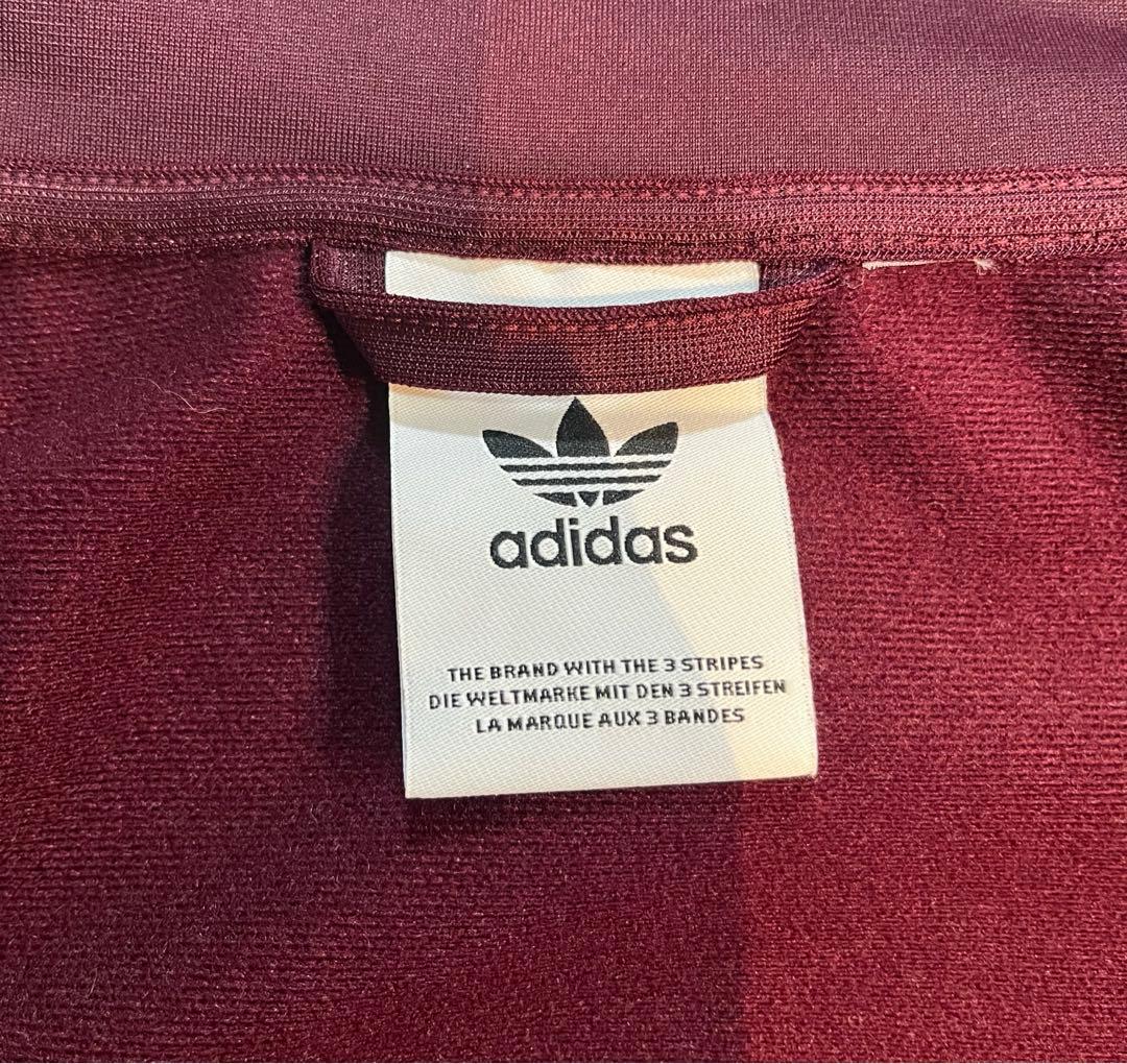 adidas トラックジャケット 完売商品 マルーン バーガンディ美品XSサイズ