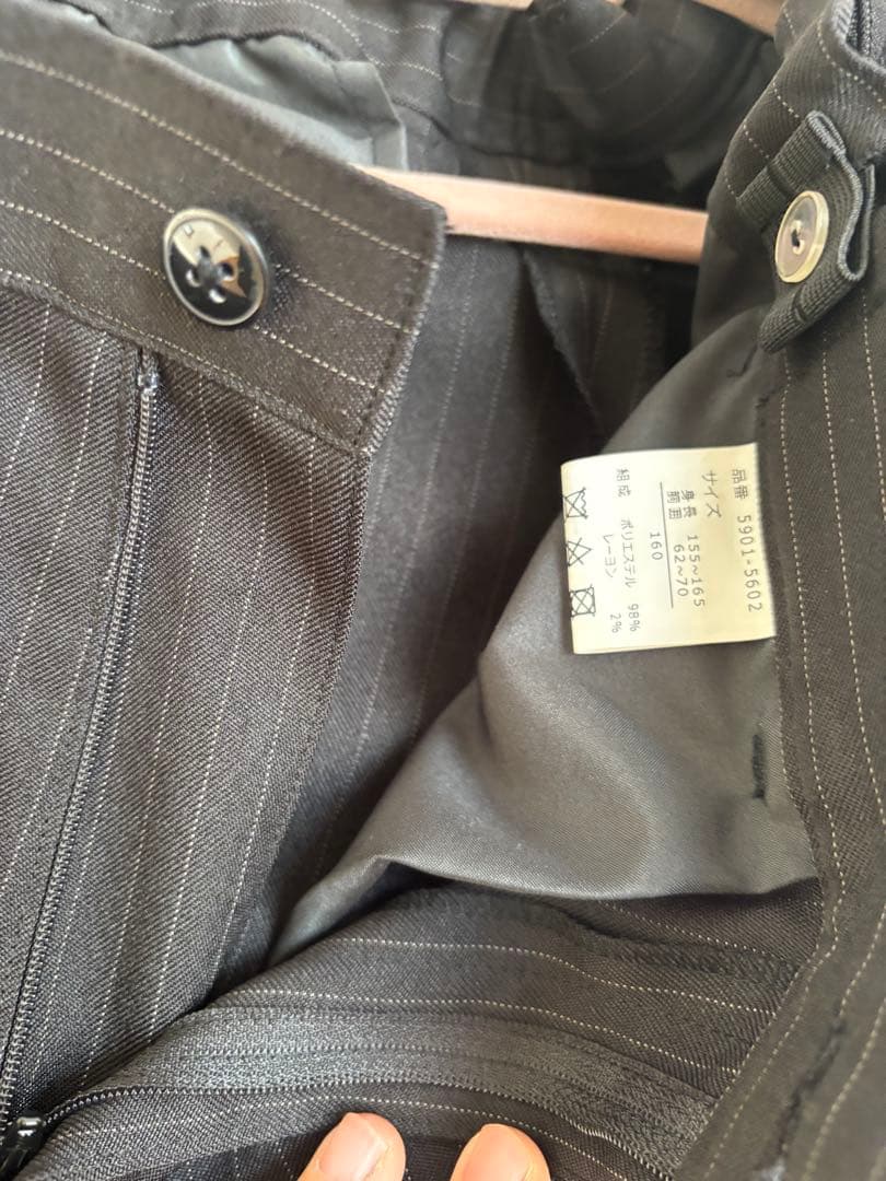 CHOPIN ブラックストライプスーツ　160