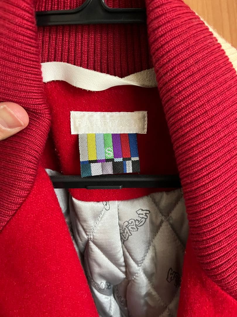 ファセッタズム スタジャンコート　赤