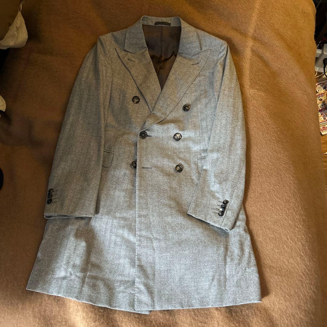 Raffaele Caruso ダブルブレスト チェスターコート グレー