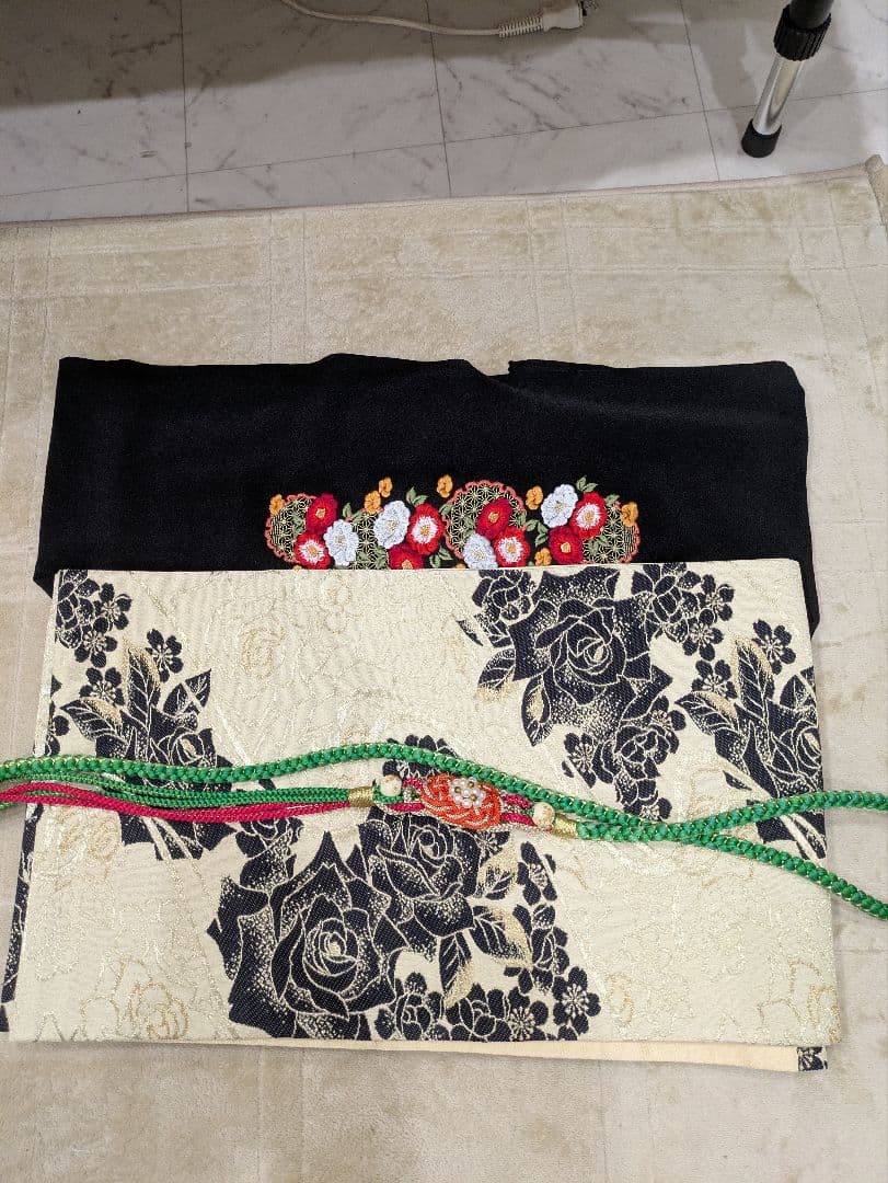 あ*ぺ様 緑色 振袖 着物 振り袖フルセット全て揃います