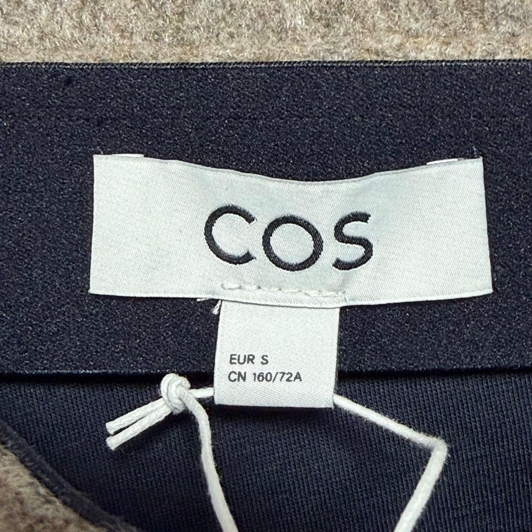 コス COS ブラウン テーラード ジャケット スカート セット S ウール