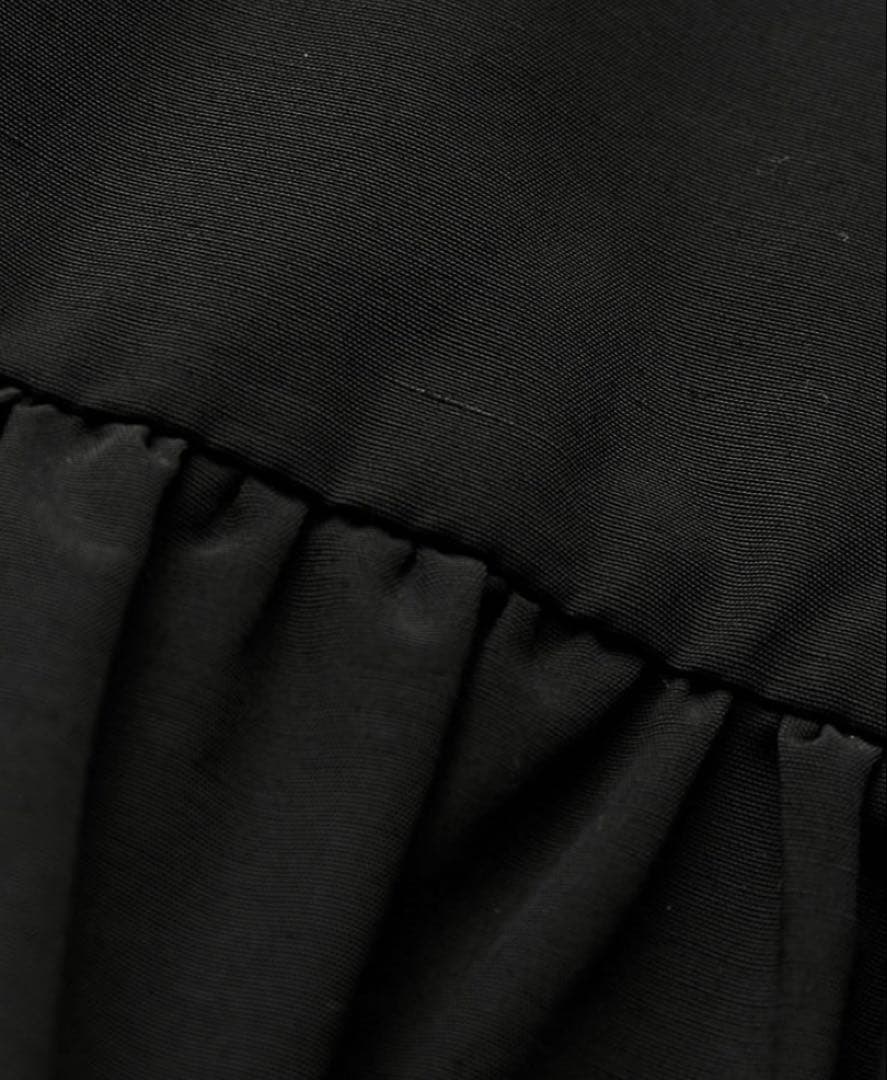 アダムエロペADAM ET ROPE ペプラムジップブラウス　黒　フリー