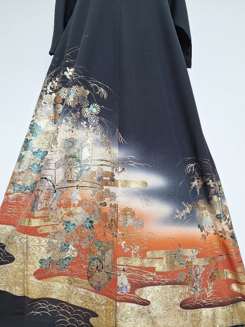 着物リメイクワンピース3605