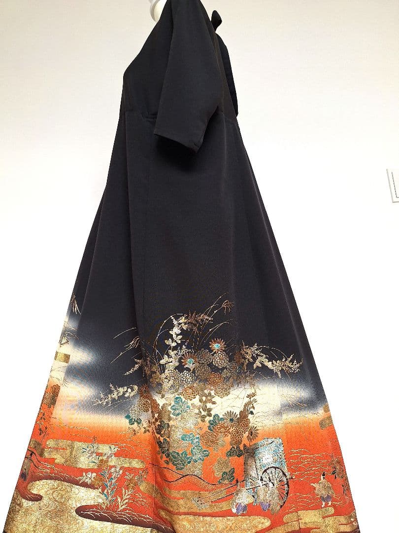 着物リメイクワンピース3605