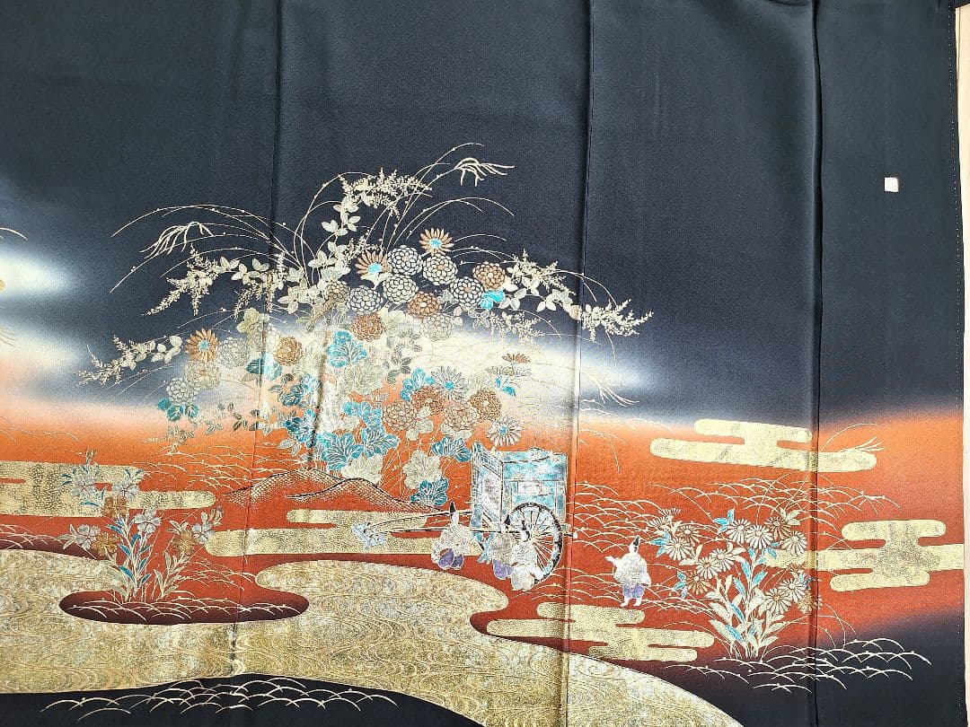 着物リメイクワンピース3605