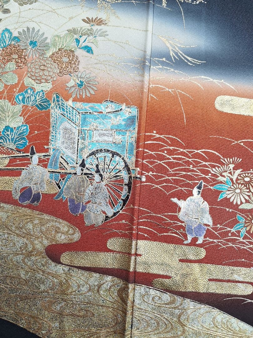 着物リメイクワンピース3605